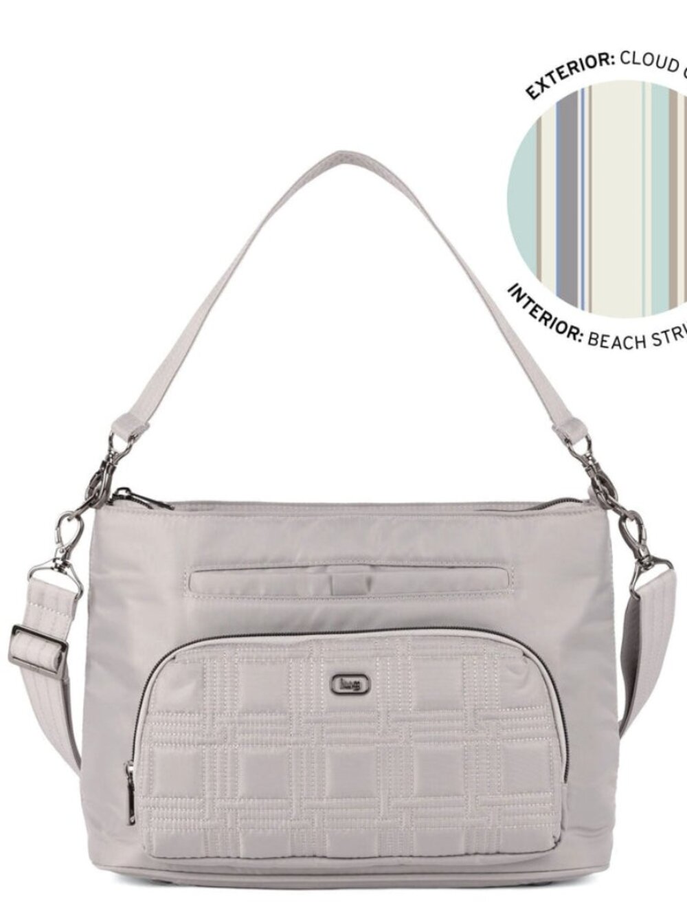 LUG - Samba 2 Convertible Crossbody Bag in Cloud Grey